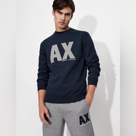 Armani Exchange CREW NECK SWEATSHIRT - Picture 1 of 10
